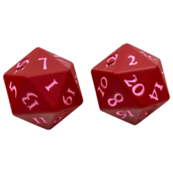 ASMODEE Ultra Pro Vivid Heavy Metal Dice D20 Set Of 2 -Asmodee 15939 D20 Vivid Heavy Metal Red Set 500x 9e9644bf 123f 4fe9 97bb deef1bf1a367