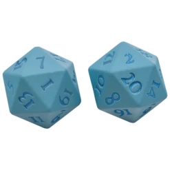 ASMODEE Ultra Pro Vivid Heavy Metal Dice D20 Set Of 2 -Asmodee 15940 D20 Vivid Heavy Metal LtBlue Set 500x 9f8ea5dd 4537 4e49 89f3 1af30c2b8e3f
