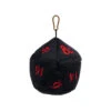 ASMODEE Dungeons & Dragons Black And Red D20 Plush Dice Bag -Asmodee 18786