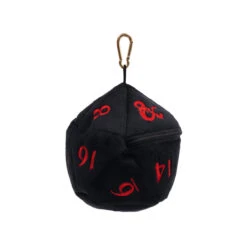ASMODEE Dungeons & Dragons Black And Red D20 Plush Dice Bag