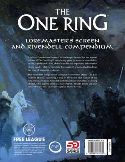 ASMODEE The One Ring RPG Loremaster's Screen & Rivendell Compendium