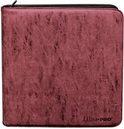 ASMODEE Suede Collection Deck Builder's Pro-Binder - Ruby