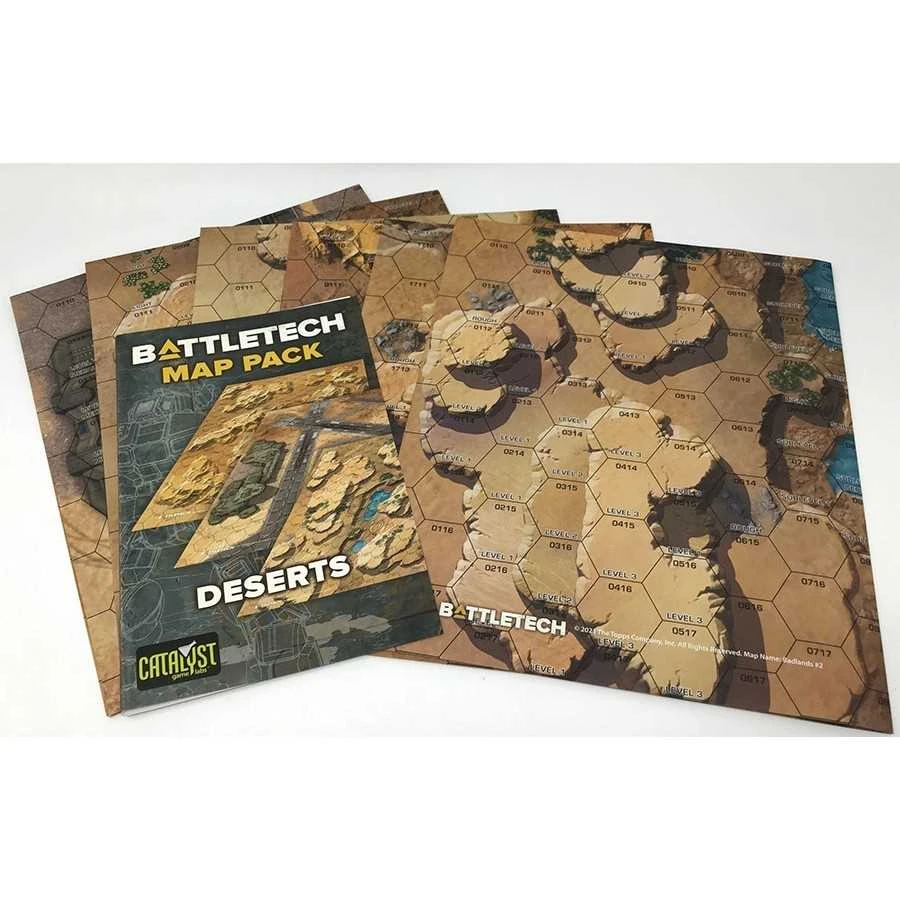 ASMODEE BattleTech Map Pack Deserts 3 ASMODEE BattleTech Map Pack Deserts