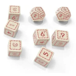 ASMODEE The One Ring RPG White Dice Set