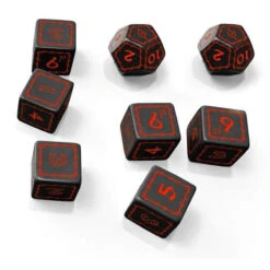 ASMODEE The One Ring RPG Black Dice Set