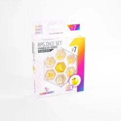 ASMODEE Gamegenic EMBRACED SERIES Rubber Duck RPG Dice Set (SET OF 7) Multicolour
