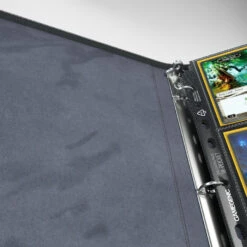 ASMODEE Gamegenic Zip-Up Ring-Binder Slim -Asmodee GG Prime 18er ZIP Ring Black MicrofaserCloseUp 0004