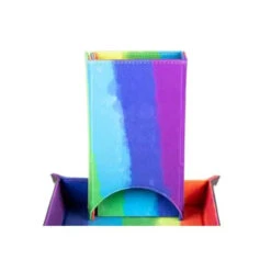 ASMODEE Metallic Dice Games Fold Up Dice Tower -Asmodee MET548 1