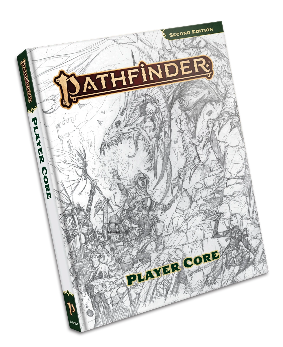 ASMODEE Pathfinder RPG 2nd Edition Player Core Sketch Cover (P2) 3 ASMODEE Pathfinder RPG 2nd Edition Player Core Sketch Cover (P2)