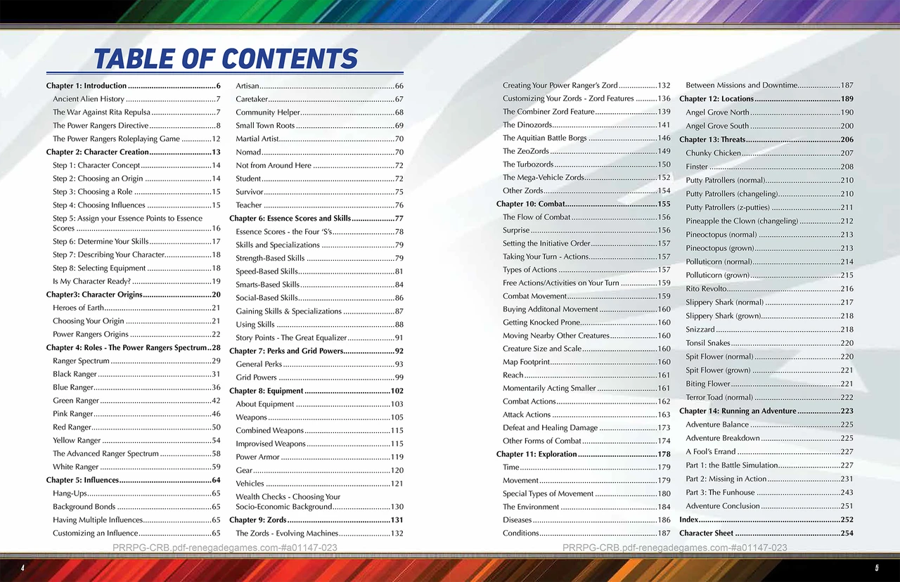 ASMODEE Power Rangers RPG Core Rulebook 5 ASMODEE Power Rangers RPG Core Rulebook - Image 3