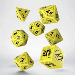 ASMODEE Q-Workshop Cyberpunk Red Dice Set Danger Zone
