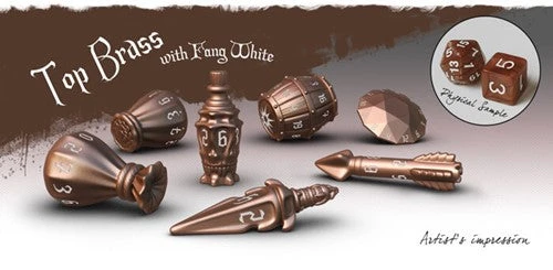 ASMODEE PolyHero Rogue Dice Set Top Brass 3 ASMODEE PolyHero Rogue Dice Set Top Brass