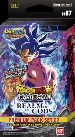 ASMODEE Dragon Ball Super Card Game Premium Pack Set 07 Realm Of The Gods