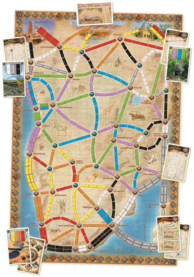 ASMODEE Ticket To Ride Map Collection Volume 3 The Heart Of Africa 4 ASMODEE Ticket To Ride Map Collection Volume 3 The Heart Of Africa - Image 2