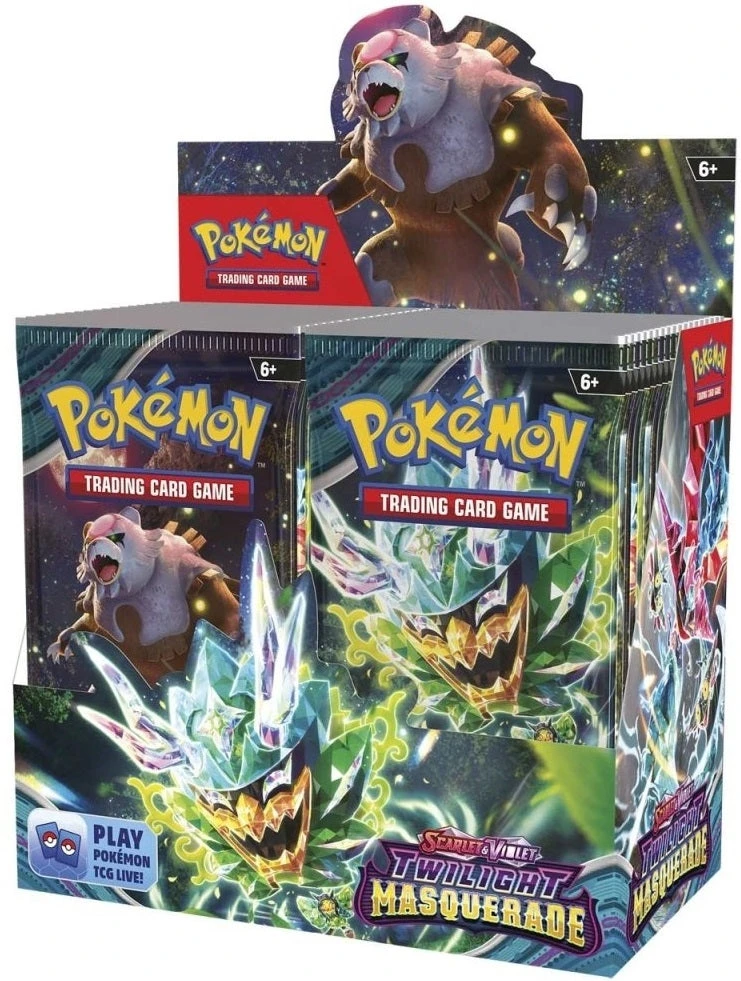 ASMODEE Pokemon TCG Scarlet & Violet 6 Twilight Masquerade Booster Box 3 ASMODEE Pokemon TCG Scarlet & Violet 6 Twilight Masquerade Booster Box