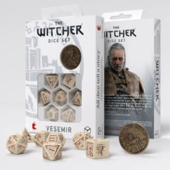 ASMODEE Q-Workshop The Witcher RPG Dice Set -Asmodee the witcher dice set vesemir the old wolf